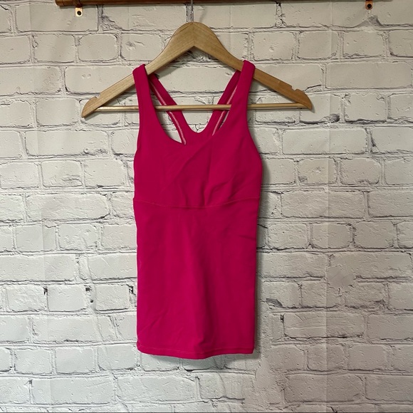 lululemon athletica Tops - Lululemon hot pink workout top